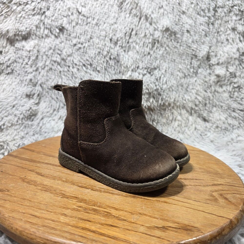Gap Baby Chelsea Bootie Size 10 Retro Brown Leather Suede Casual Comfort Boots